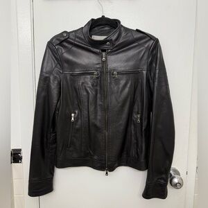Black Leather Biker Jacket